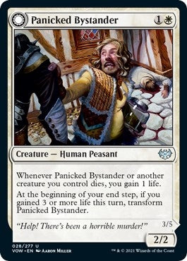 Image for Panicked Bystander (28) (Innistrad: Crimson Vow) - Magic: The Gathering