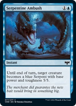 Image for Serpentine Ambush (77) (Innistrad: Crimson Vow) - Magic: The Gathering