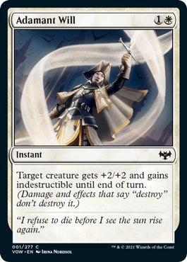 Image for Adamant Will (1) (Innistrad: Crimson Vow) - Magic: The Gathering