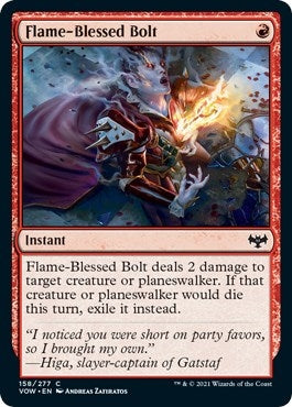 Image for Flame-Blessed Bolt (158) (Innistrad: Crimson Vow) - Magic: The Gathering
