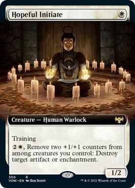 Image for Hopeful Initiate (Extended Art) (350) (Innistrad: Crimson Vow) - Magic: The Gathering