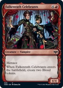 Image for Falkenrath Celebrants (Showcase) (306) (Innistrad: Crimson Vow) - Magic: The Gathering