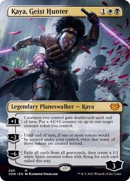 Kaya, Geist Hunter (Borderless) (280) (Innistrad: Crimson Vow)