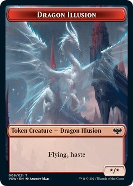 Image for Dragon Illusion Token (9) (Innistrad: Crimson Vow) - Magic: The Gathering