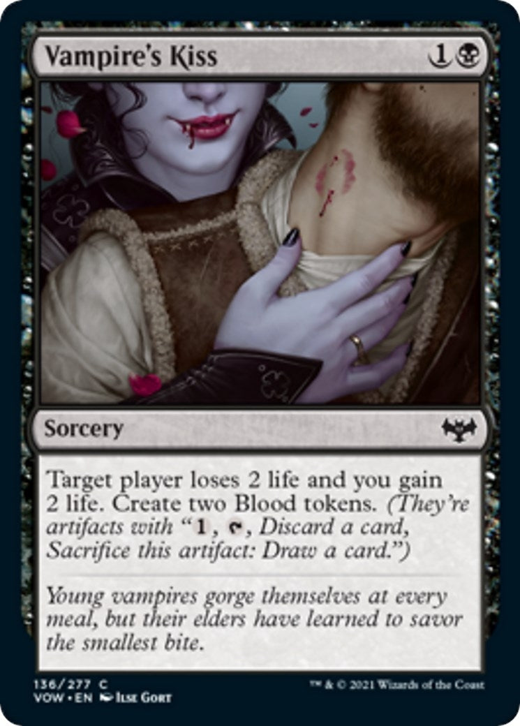 Image for Vampire's Kiss (136) (Innistrad: Crimson Vow) - Magic: The Gathering