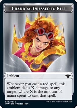 Image for Emblem - Chandra, Dressed to Kill (20) (Innistrad: Crimson Vow) - Magic: The Gathering