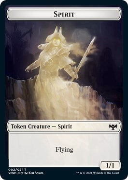 Image for Spirit (002) // Copy Double-sided Token (2 // 19) (Innistrad: Crimson Vow) - Magic: The Gathering