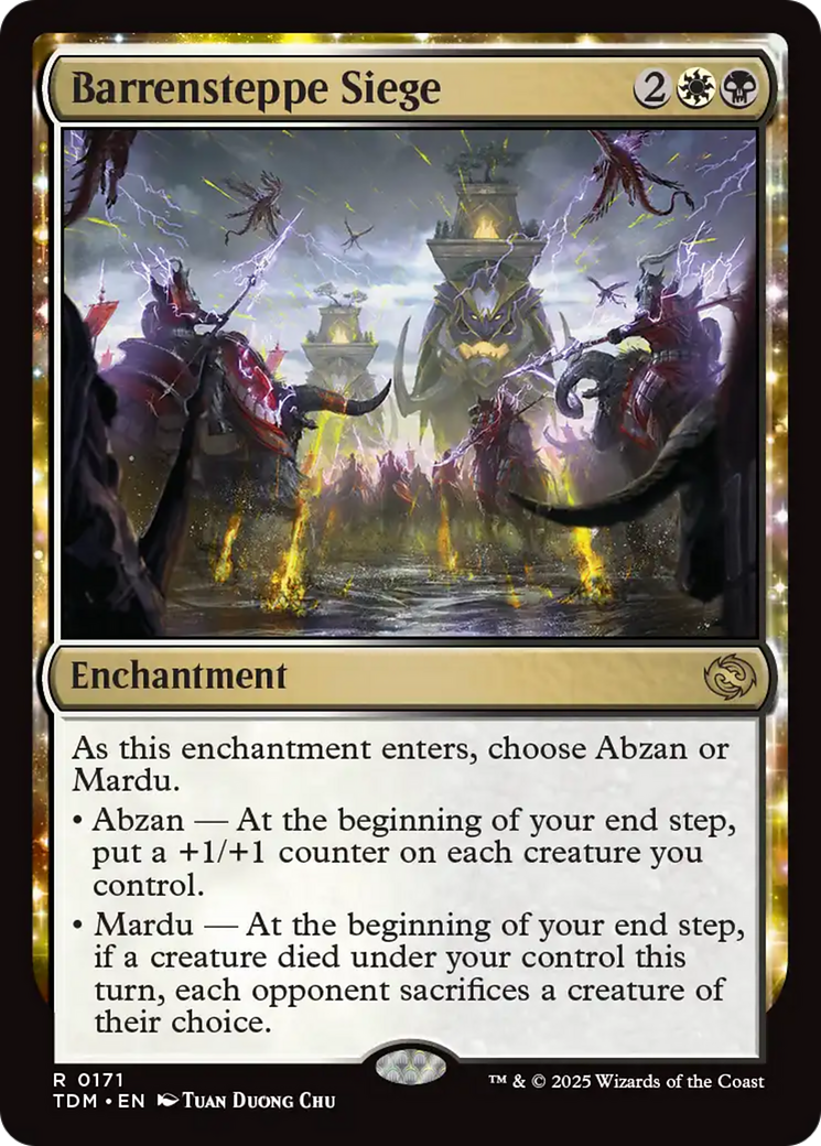 Barrensteppe Siege (TDM-171) - Tarkir: Dragonstorm: (enchantment) Foil