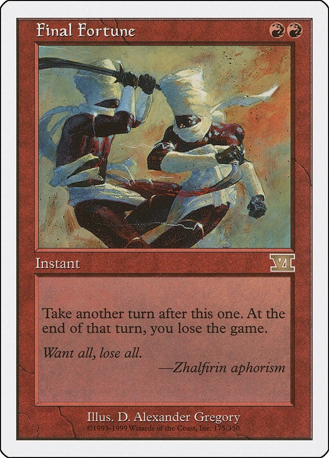 Final Fortune (175) (Classic Sixth Edition)