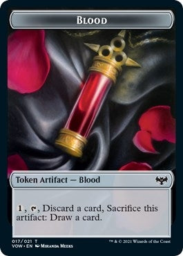 Image for Blood // Spirit Cleric Double-Sided Token (17 // 4) (Innistrad: Crimson Vow) - Magic: The Gathering