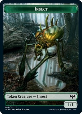 Insect // Treasure Double-Sided Token (13 // 18) (Innistrad: Crimson Vow)
