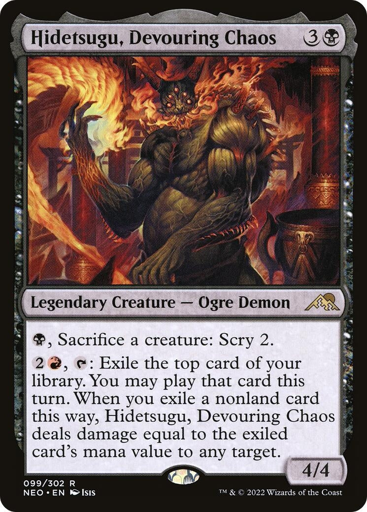 Image for Hidetsugu, Devouring Chaos (99) (Kamigawa: Neon Dynasty) - Magic: The Gathering