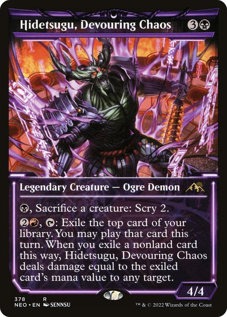 Image for Hidetsugu, Devouring Chaos (Showcase) (378) (Kamigawa: Neon Dynasty) - Magic: The Gathering