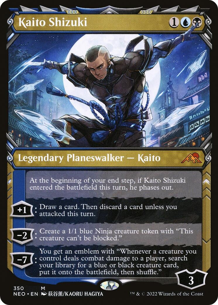 Image for Kaito Shizuki (Showcase) (350) (Kamigawa: Neon Dynasty) - Magic: The Gathering