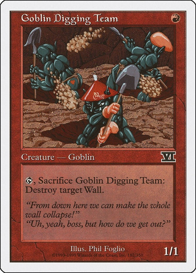 Image for Goblin Digging Team (182) (Classic Sixth Edition) - Magic: The Gathering