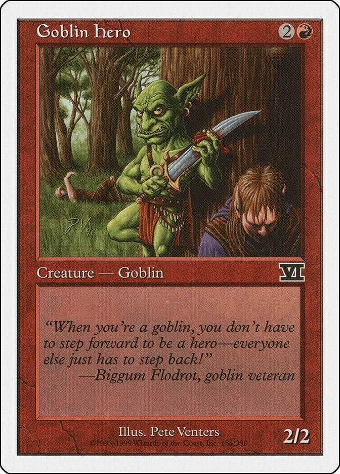 Image for Goblin Hero (184) (Classic Sixth Edition) - Magic: The Gathering