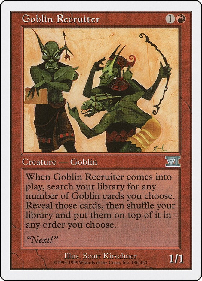 Image for Goblin Recruiter (186) (Classic Sixth Edition) - Magic: The Gathering