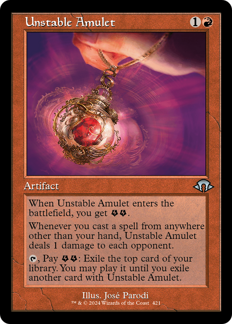 Unstable Amulet (Retro Frame) (421) (MH3)