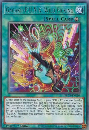 Gagaku-P.U.N.K. Wild Picking (GRCR-EN009) - The Grand Creators 1st Edition
