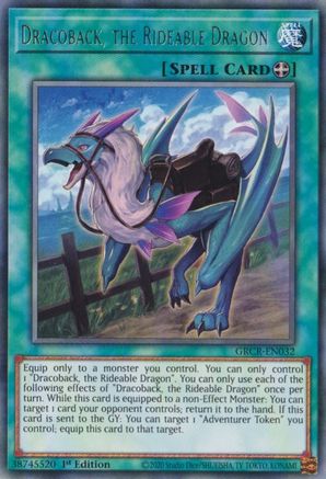 Dracoback, the Rideable Dragon (GRCR-EN032) - The Grand Creators 1st Edition