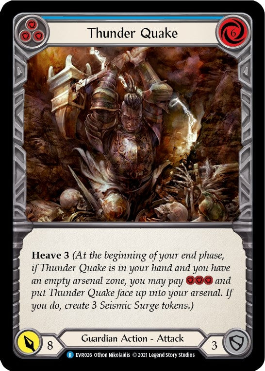 Image for Thunder Quake (Blue) (EVR026) (Everfest) - Flesh and Blood TCG
