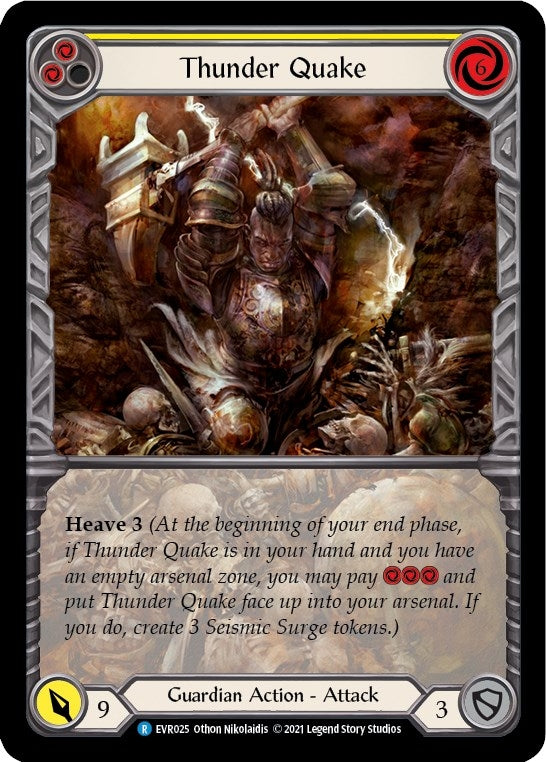 Image for Thunder Quake (Yellow) (Extended Art) (EVR025) (Everfest) - Flesh and Blood TCG