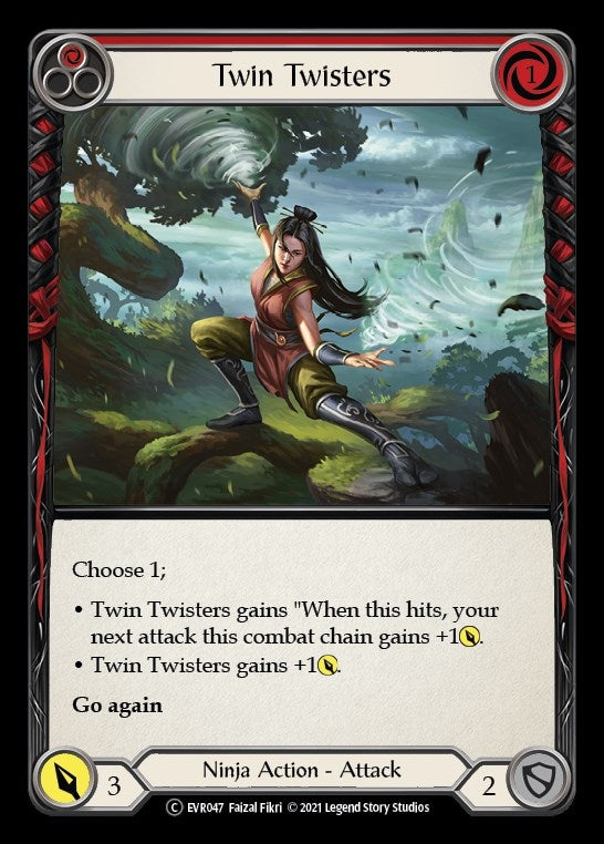 Image for Twin Twisters (Red) (EVR047) (Everfest) - Flesh and Blood TCG