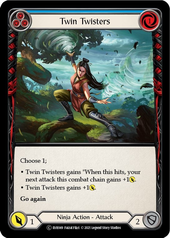 Image for Twin Twisters (Blue) (EVR049) (Everfest) - Flesh and Blood TCG