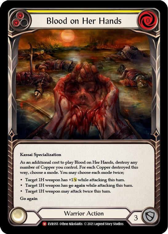 Image for Blood on Her Hands (EVR055) (Everfest) - Flesh and Blood TCG