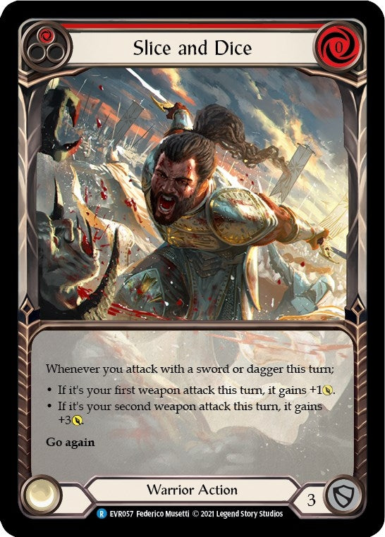 Image for Slice and Dice (Red) (Extended Art) (EVR057) (Everfest) - Flesh and Blood TCG