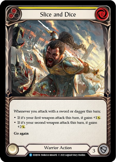 Image for Slice and Dice (Yellow) (EVR058) (Everfest) - Flesh and Blood TCG