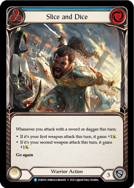 Image for Slice and Dice (Blue) (EVR059) (Everfest) - Flesh and Blood TCG