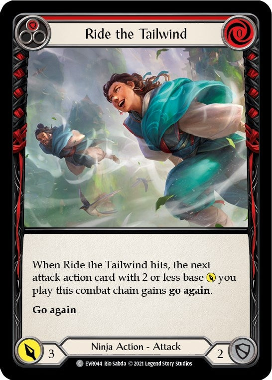 Image for Ride the Tailwind (Red) (EVR044) (Everfest) - Flesh and Blood TCG