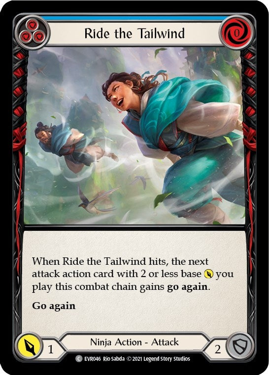 Image for Ride the Tailwind (Blue) (EVR046) (Everfest) - Flesh and Blood TCG