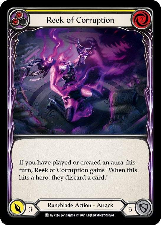 Image for Reek of Corruption (Yellow) (EVR114) (Everfest) - Flesh and Blood TCG