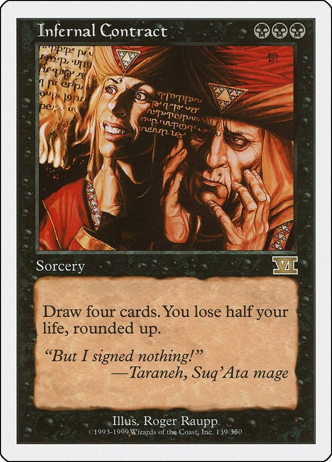 Image for Infernal Contract (139) (Classic Sixth Edition) - Magic: The Gathering