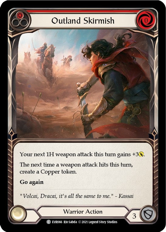 Image for Outland Skirmish (Red) (EVR066) (Everfest) - Flesh and Blood TCG