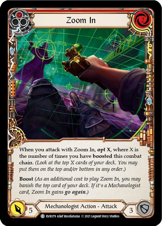 Image for Zoom In (Red) (EVR079) (Everfest) - Flesh and Blood TCG