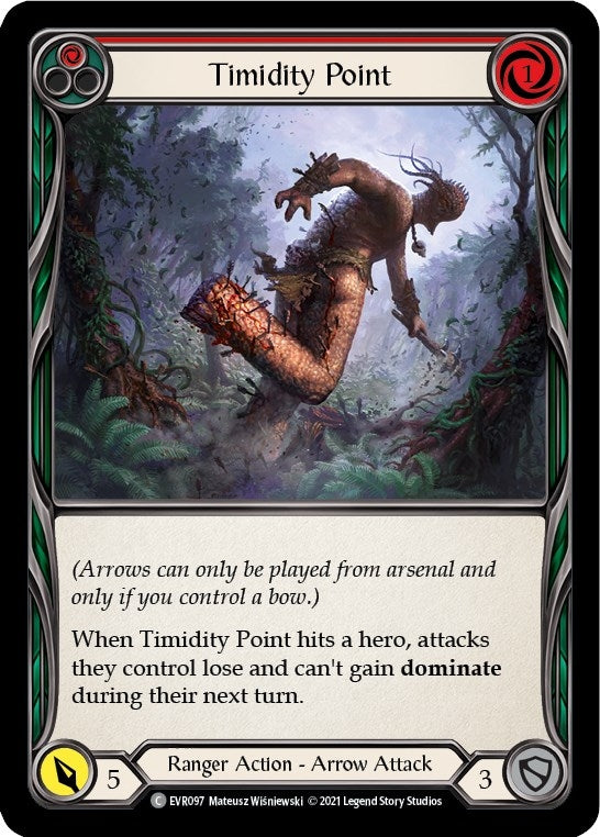 Image for Timidity Point (Red) (EVR097) (Everfest) - Flesh and Blood TCG