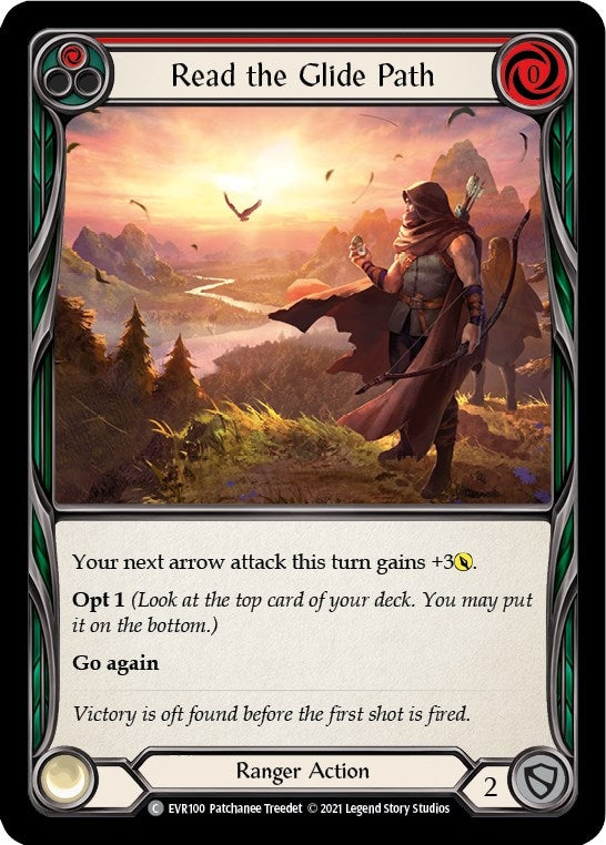 Image for Read the Glide Path (Red) (EVR100) (Everfest) - Flesh and Blood TCG