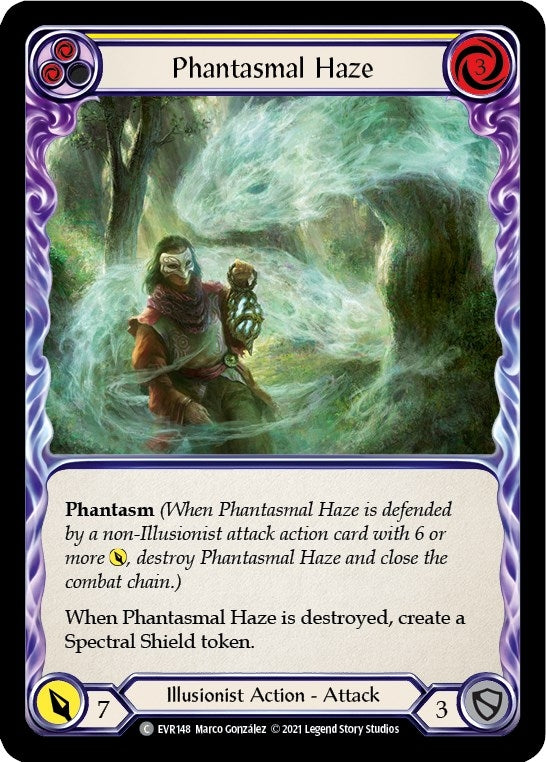Image for Phantasmal Haze (Yellow) (EVR148) (Everfest) - Flesh and Blood TCG
