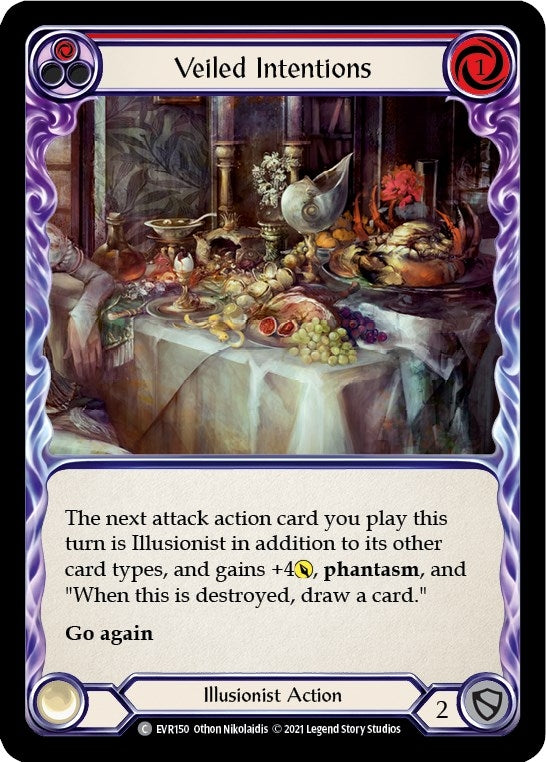 Image for Veiled Intentions (Red) (EVR150) (Everfest) - Flesh and Blood TCG