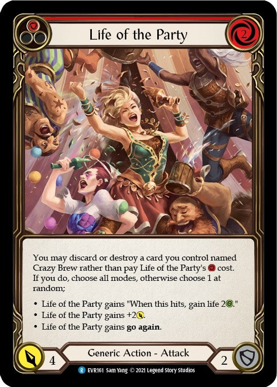 Image for Life of the Party (Red) (EVR161) (Everfest) - Flesh and Blood TCG