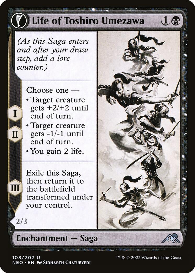 Image for Life of Toshiro Umezawa (108) (Kamigawa: Neon Dynasty) - Magic: The Gathering