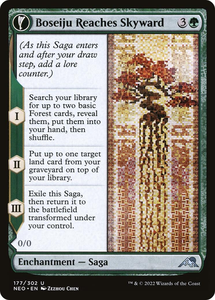 Image for Boseiju Reaches Skyward (177) (Kamigawa: Neon Dynasty) - Magic: The Gathering