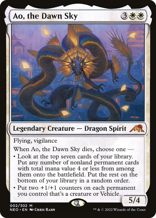Image for Ao, the Dawn Sky (2) (Kamigawa: Neon Dynasty) - Magic: The Gathering