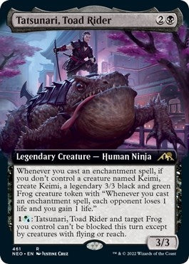 Image for Tatsunari, Toad Rider (Extended Art) (461) (Kamigawa: Neon Dynasty) - Magic: The Gathering