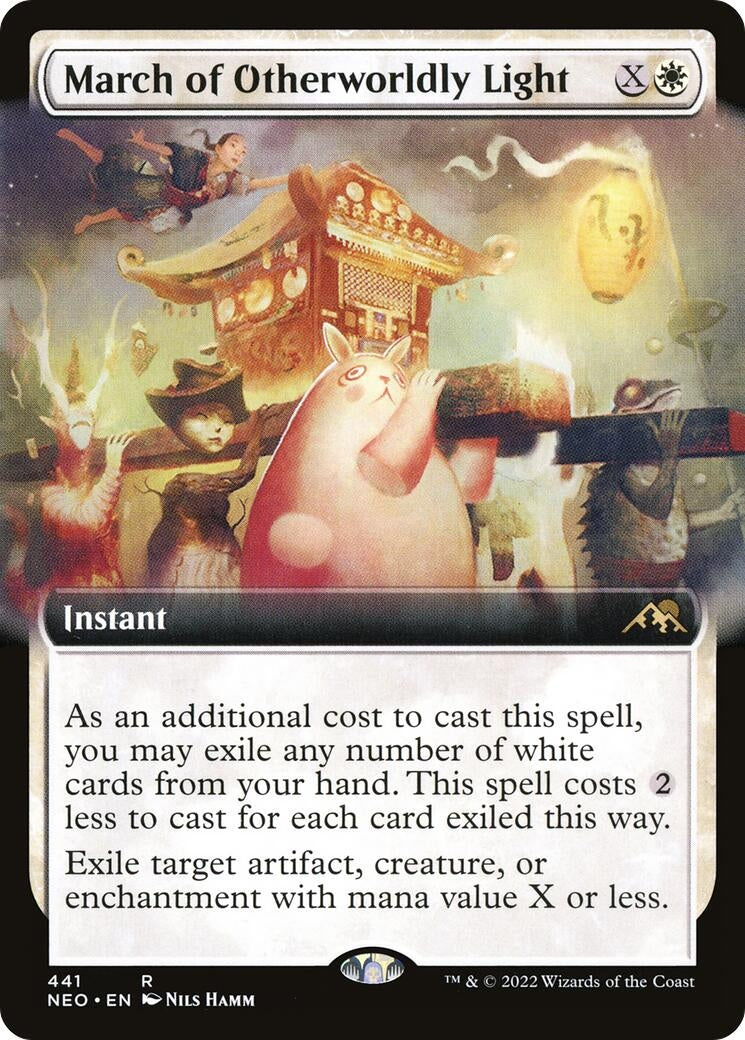 March of Otherworldly Light (Extended Art) (441) (Kamigawa: Neon Dynasty)