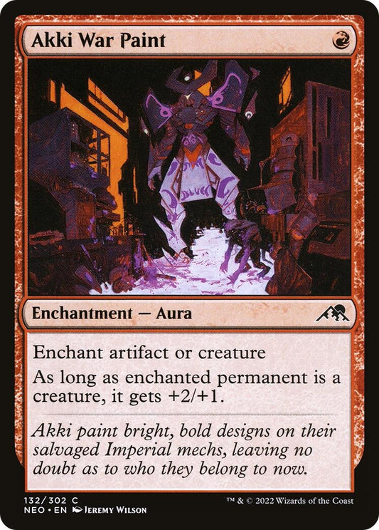 Akki War Paint (132) (Kamigawa: Neon Dynasty)