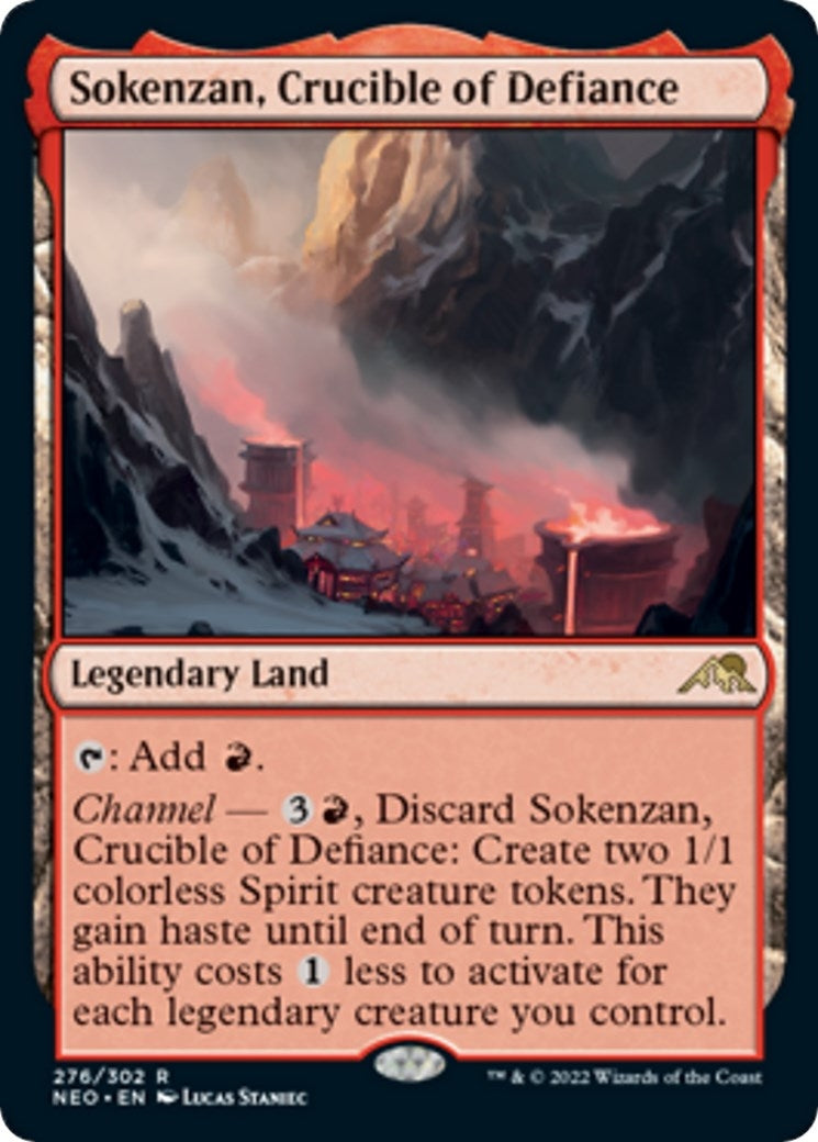 Image for Sokenzan, Crucible of Defiance (276) (Kamigawa: Neon Dynasty) - Magic: The Gathering